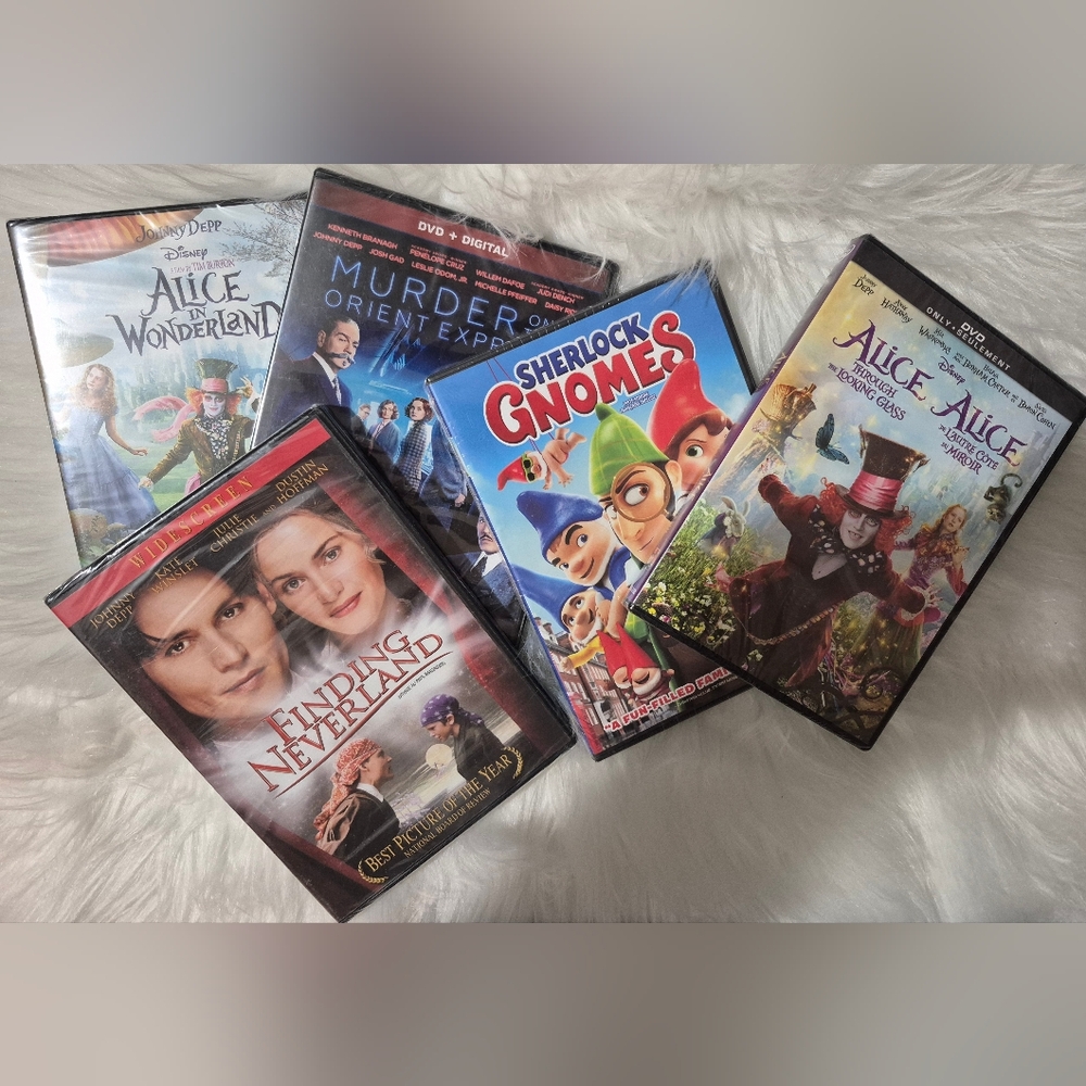 Bundle Of Five Johnny Depp Movies Dvd New And Sealed
